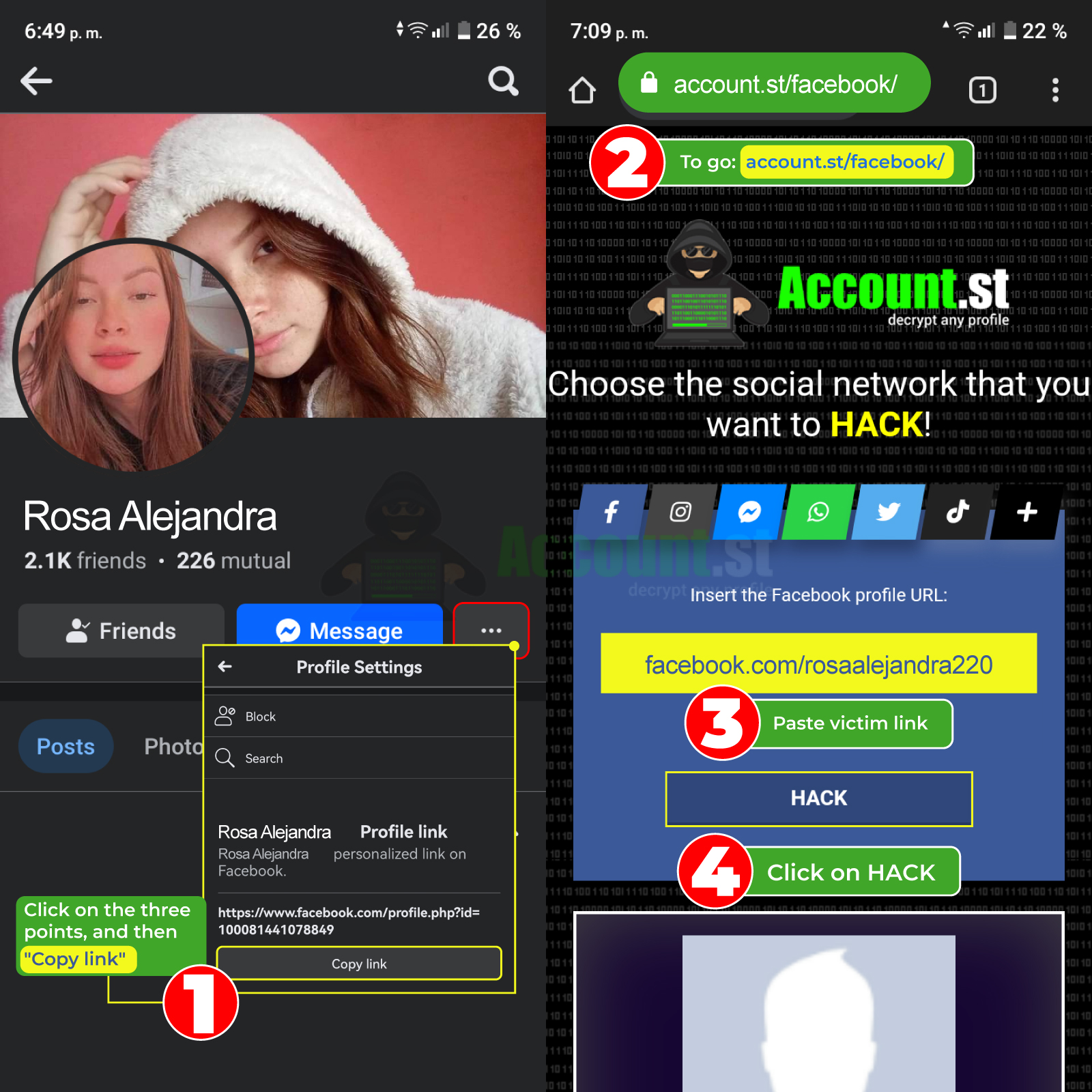 How to hack Facebook easy