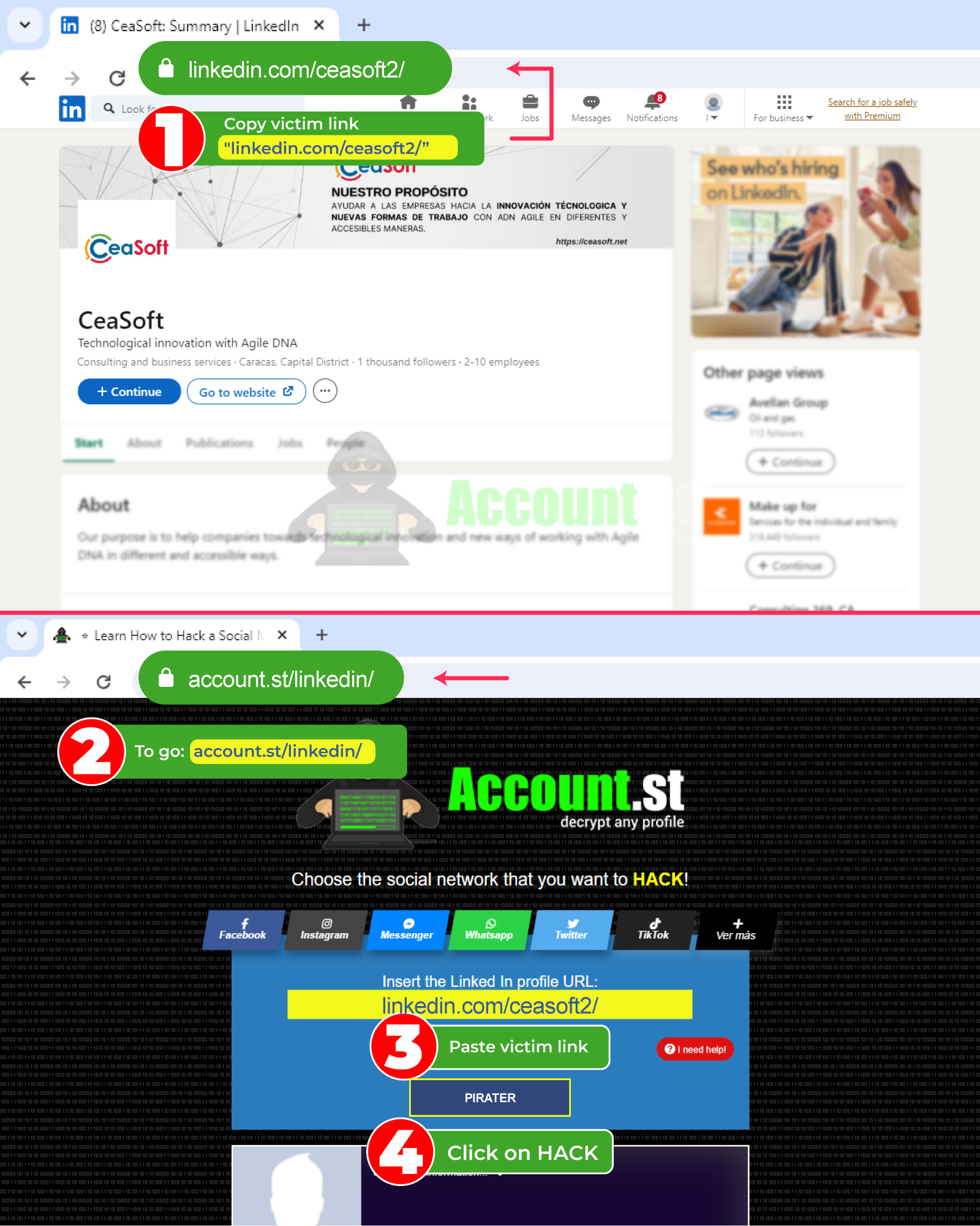 Hack Linkedin Desktop