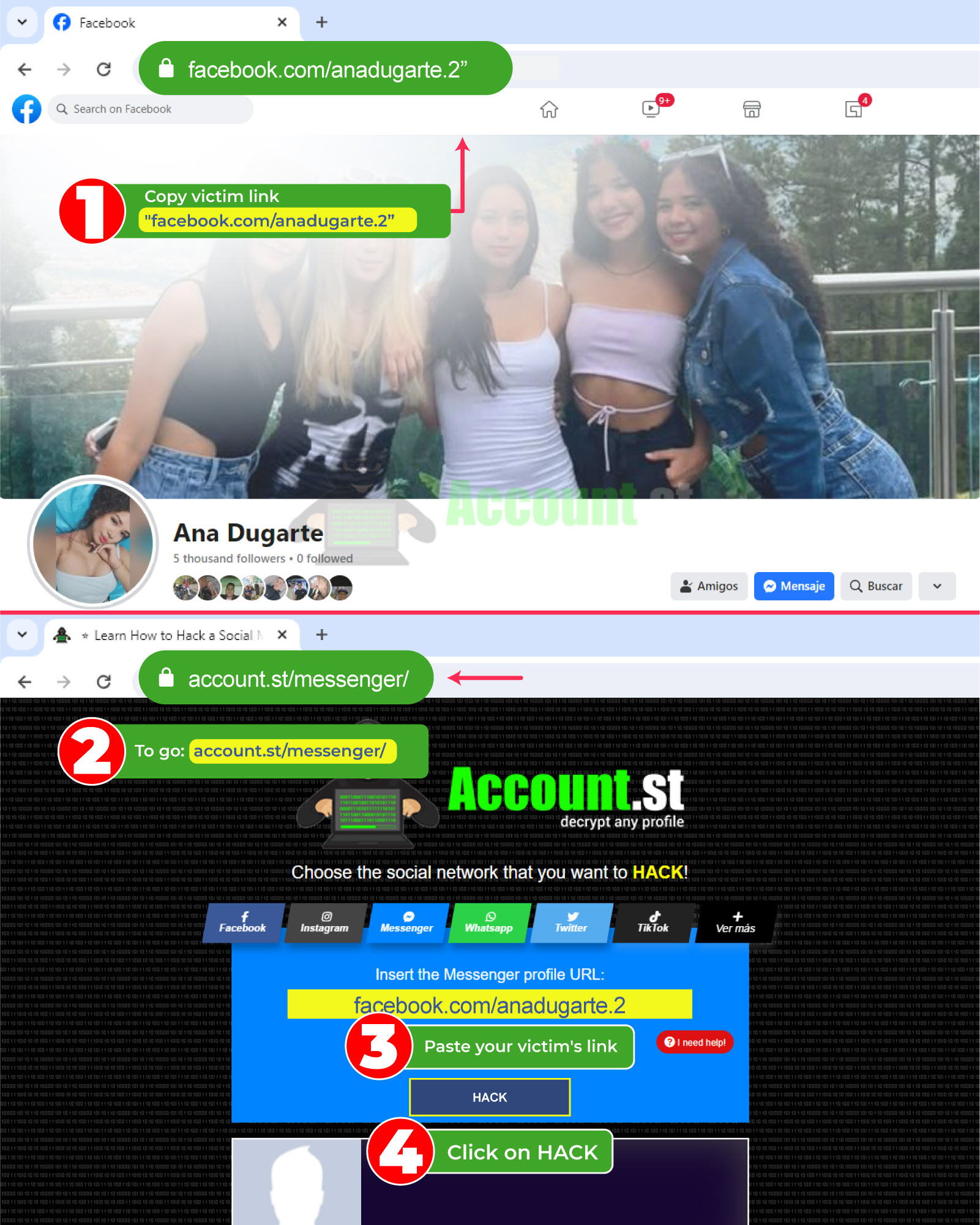 Hack Messenger Easy