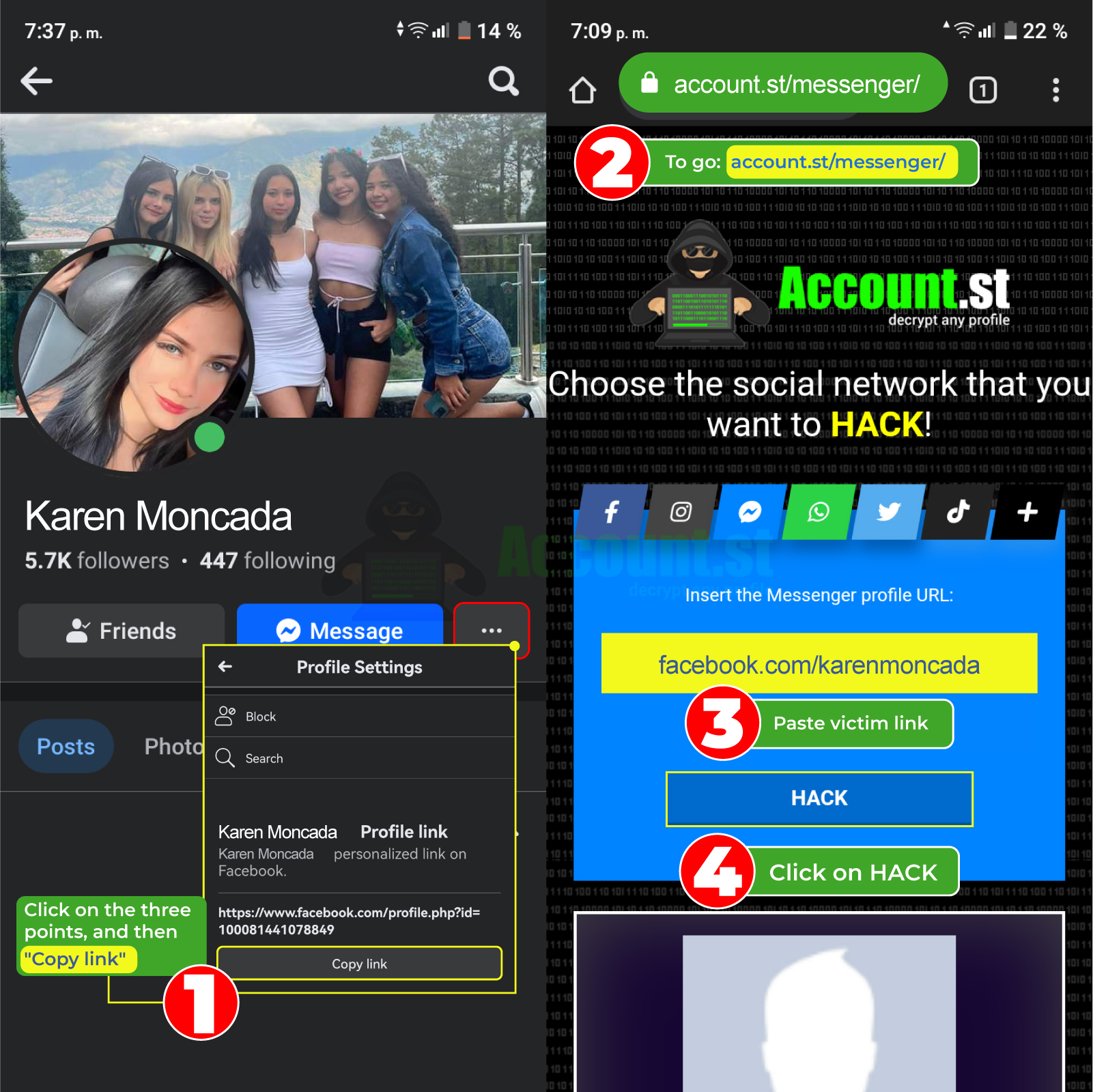 Hack Messenger Easy