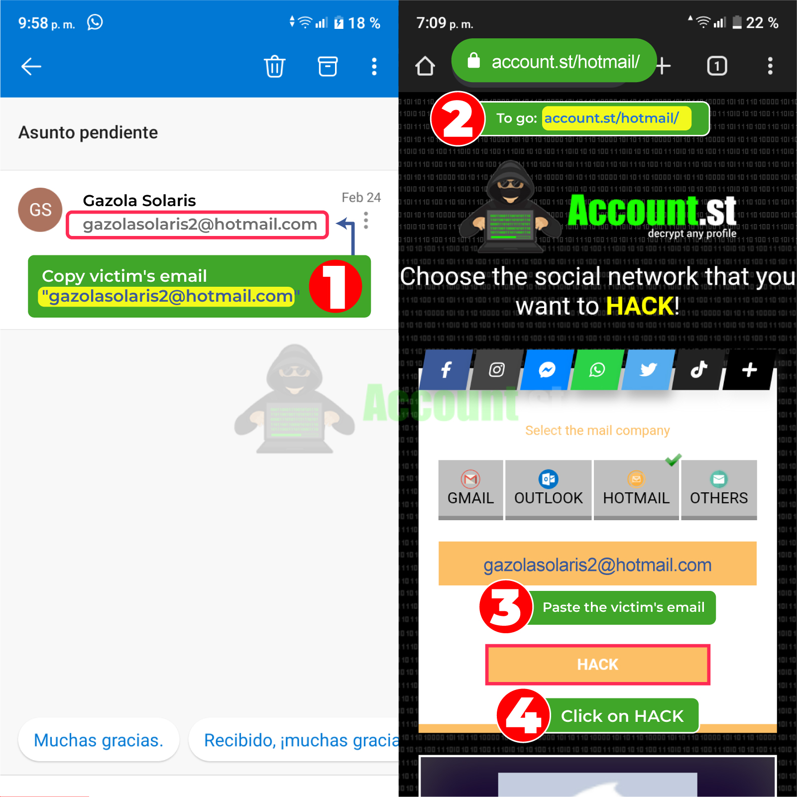 Hack Outlook Mobile