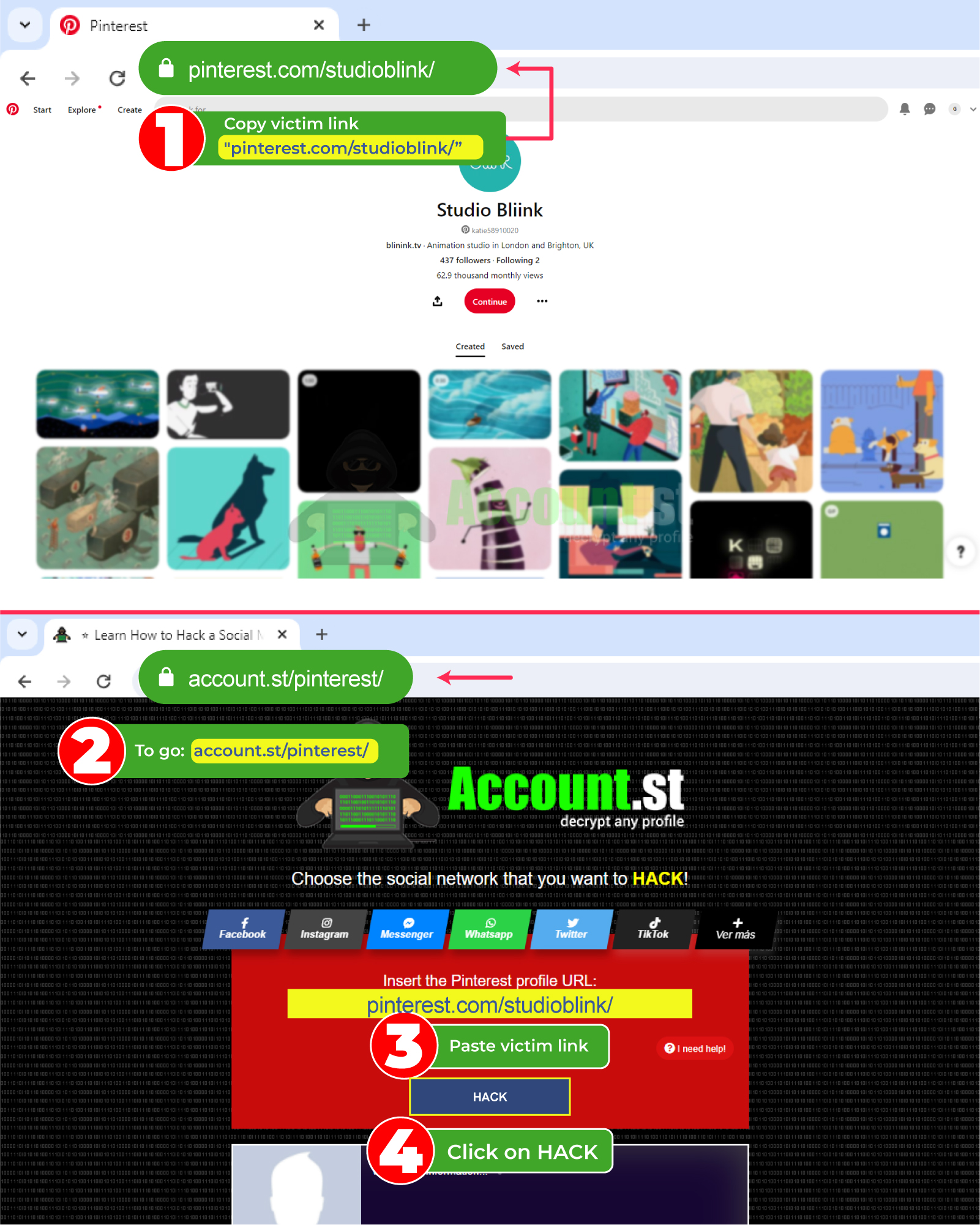 Hack Pinterest Desktop