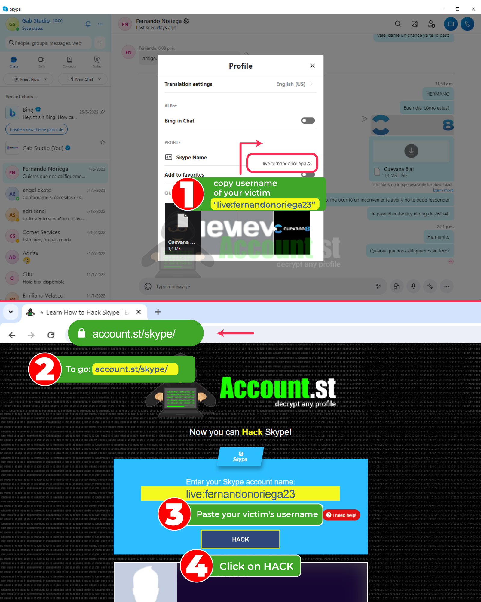 Hack Skype Desktop
