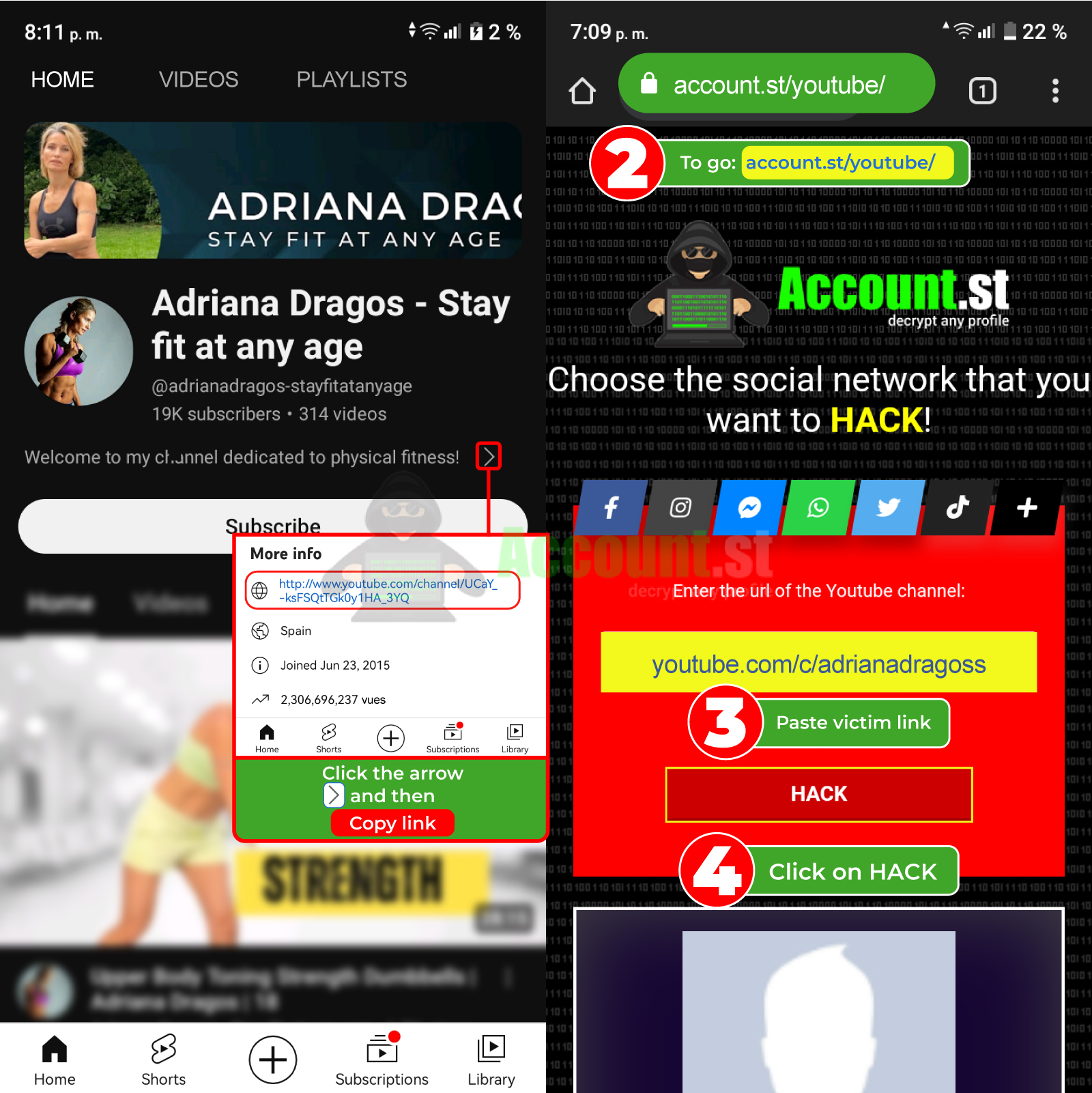 Hack Youtube Mobile